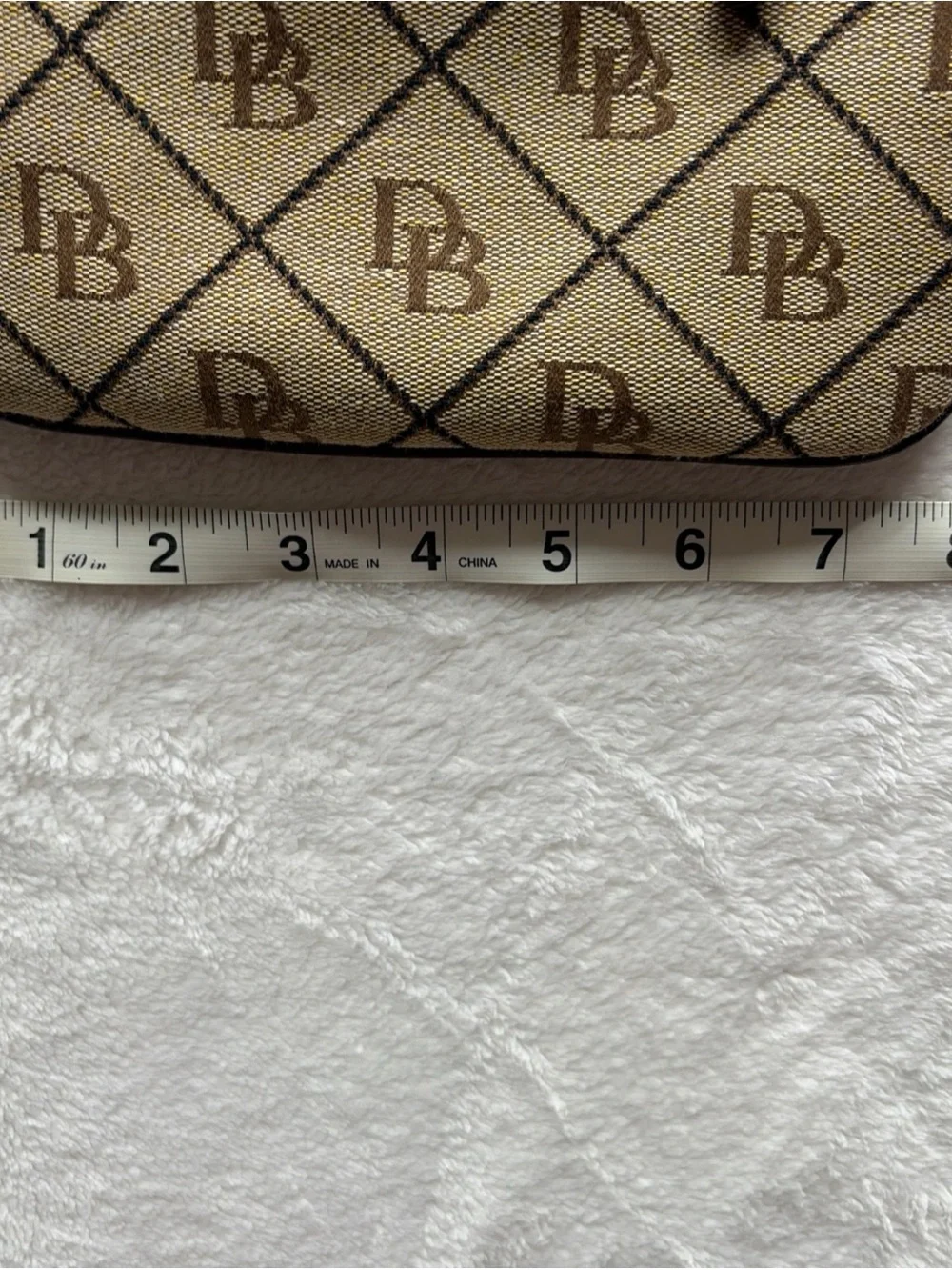 Y2K Dooney & Bourke Brown Monogram Canvas Messenger Bag